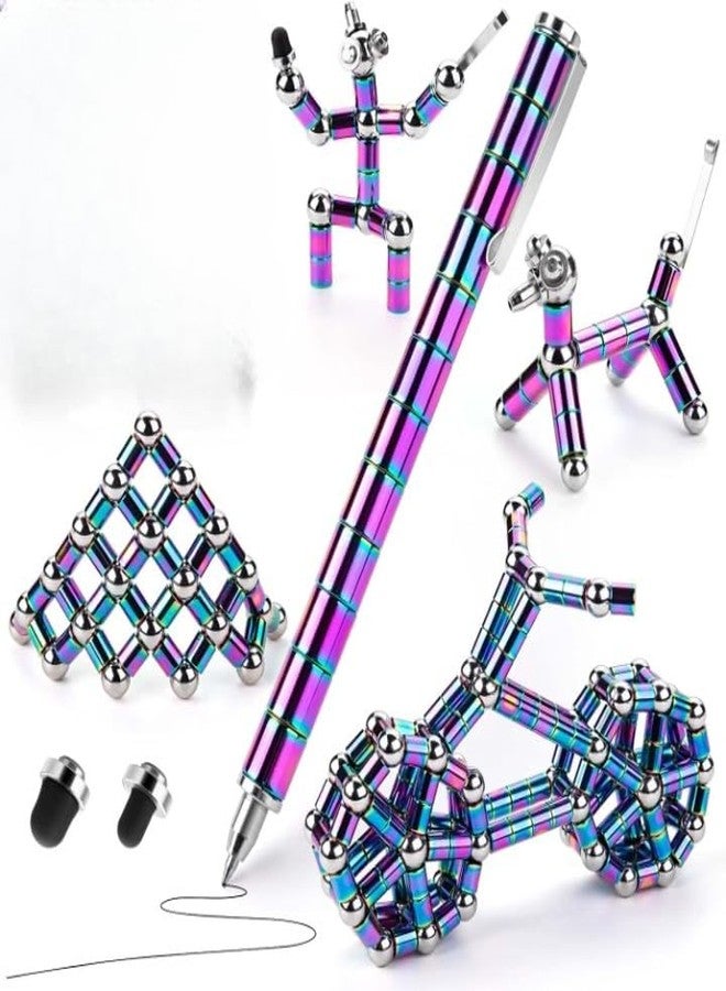 GODFLY قلم مغناطيسي من جود فلاي، قلم لتخفيف التوتر، قلم لعبة مغناطيسي لتخفيف الضغط، هدية للأولاد المراهقين، أفضل هدية للأطفال من 8 إلى 12 عامًا، لعبة مبتكرة للأطفال أو الأصدقاء - Image 1